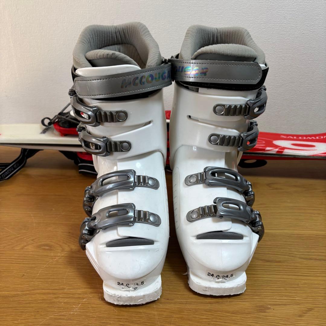 レディースショートスキーセット　ファンスキー　Salomon 24-24.5cm