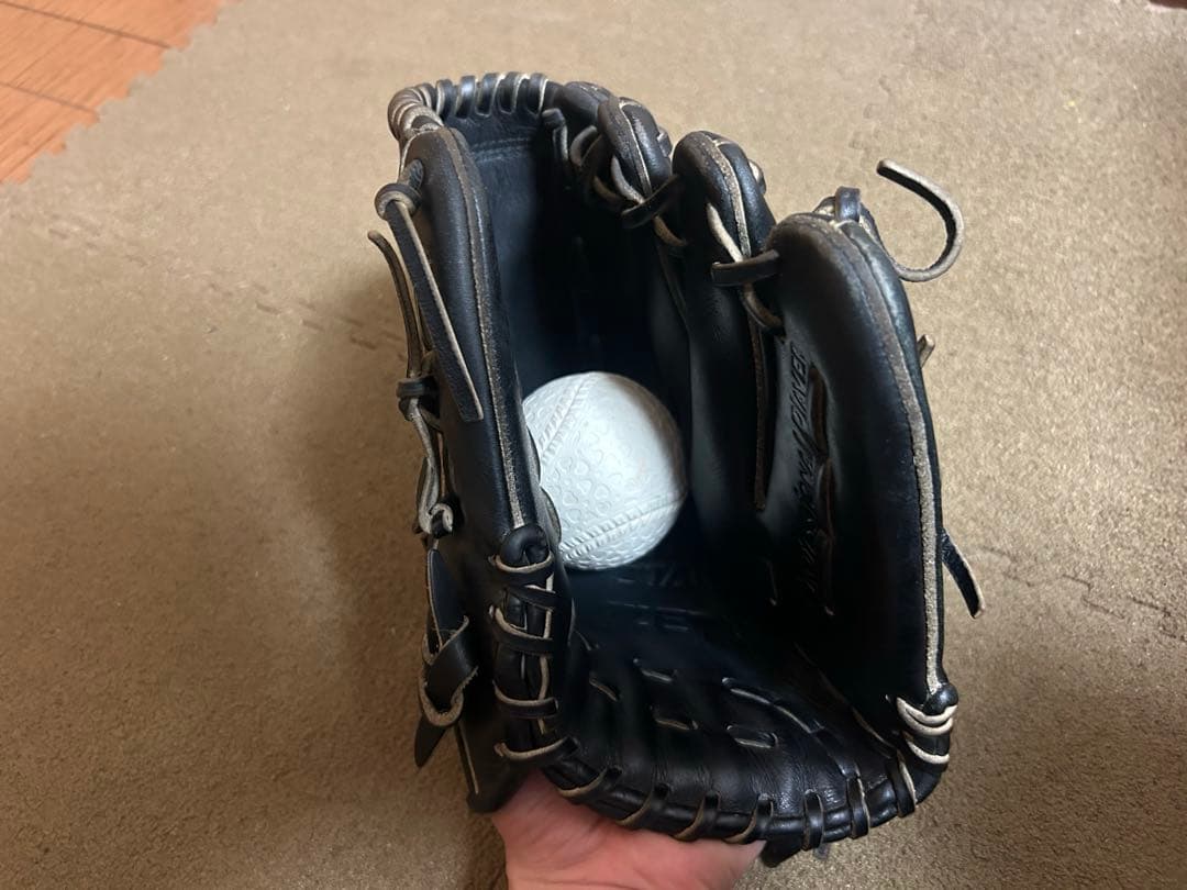 ZETT ネオステイタス 投手用 軟式グローブ ブラック 即戦力 型良好