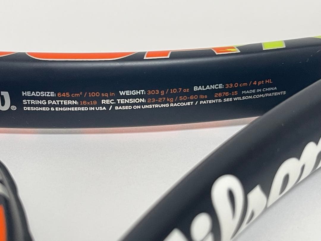 Wilson BURN 100 2015モデル G3 4 3/8 グリップ未開封