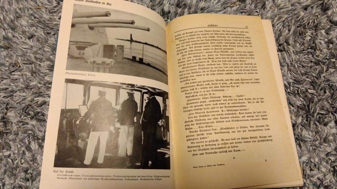 【古書】Blaue Jungs an Kesseln und Maschinen