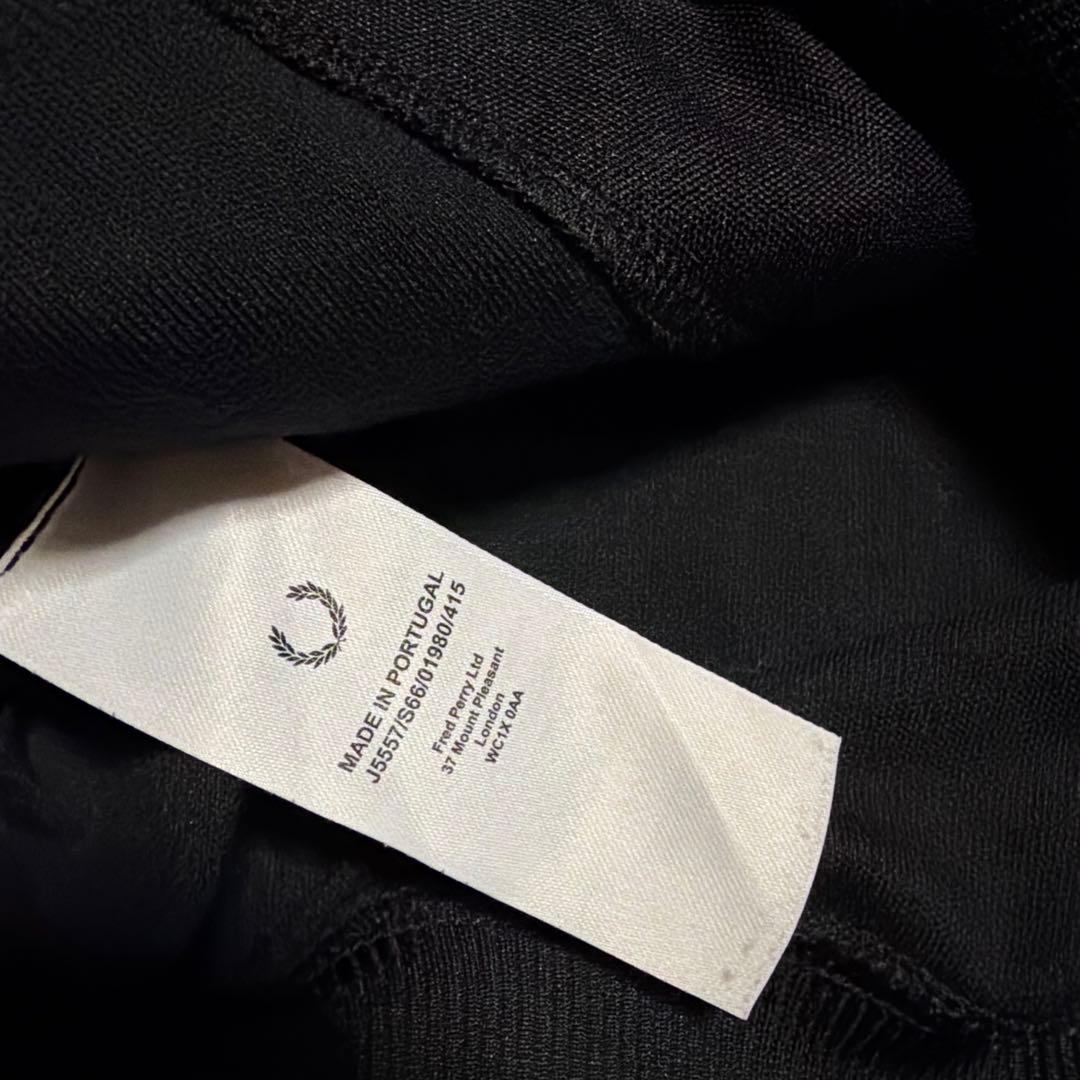 FRED PERRY TRACK JACKET CONTRAST L ブラック