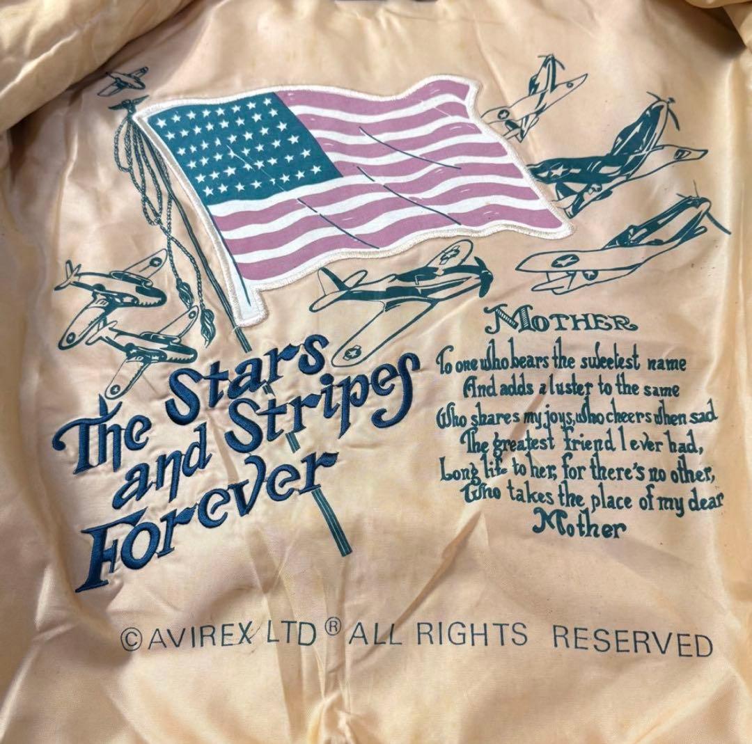 【美品】AVIREX A-2 フライトレザージャケット ダークブラウン 胸タグ