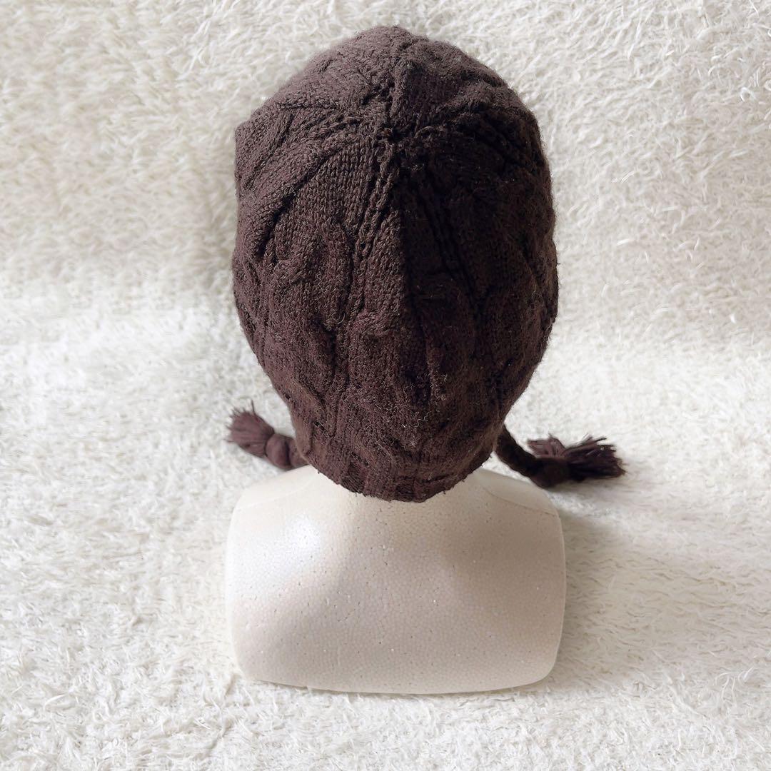 Burton バートン　ニットビーニー 耳あて付き y2kフリース裏地 ニット帽