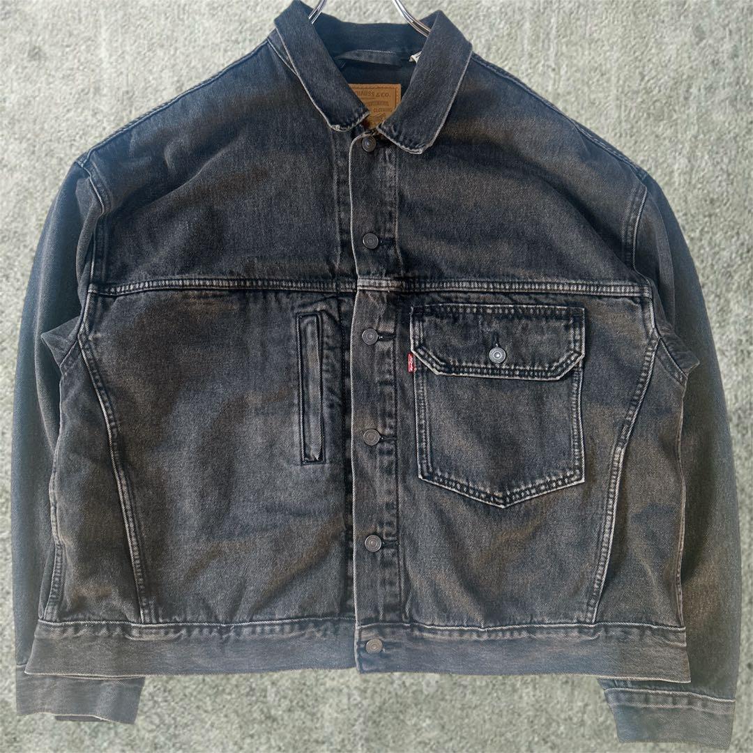 【人気】 LEVI'S PREMIUM ダークグレー トラッカージャケット L