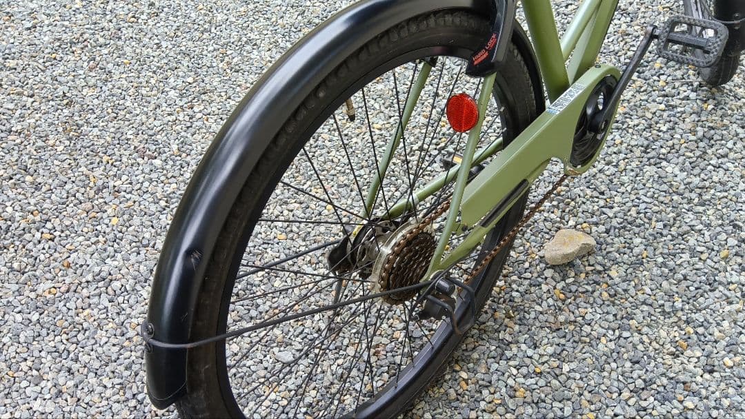 引き取り希望★ネオサージュD マットカーキ 外装6段変速 27型自転車