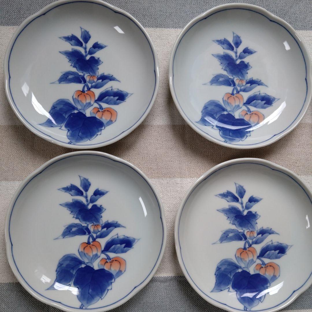 【おまとめセール品】昭和レトロ 鬼灯柄 草花柄 11枚 陶磁器