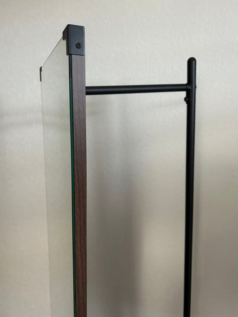 ミラー付き　ハンガーラック　姿見　ラック　スタンドミラー