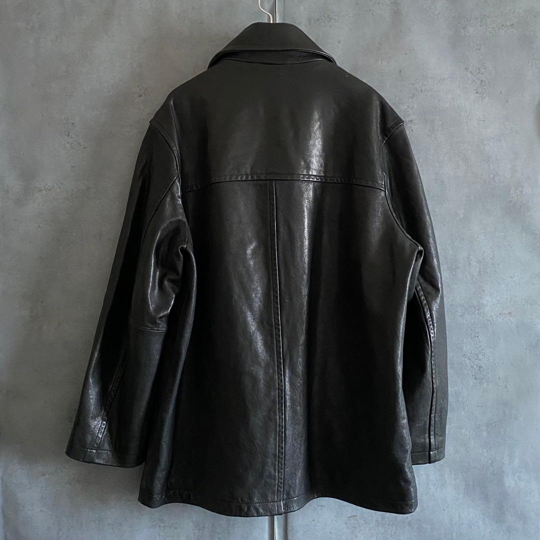 ① ADAM ET ROPE アダムエロペ レザー カーコート ジャケット