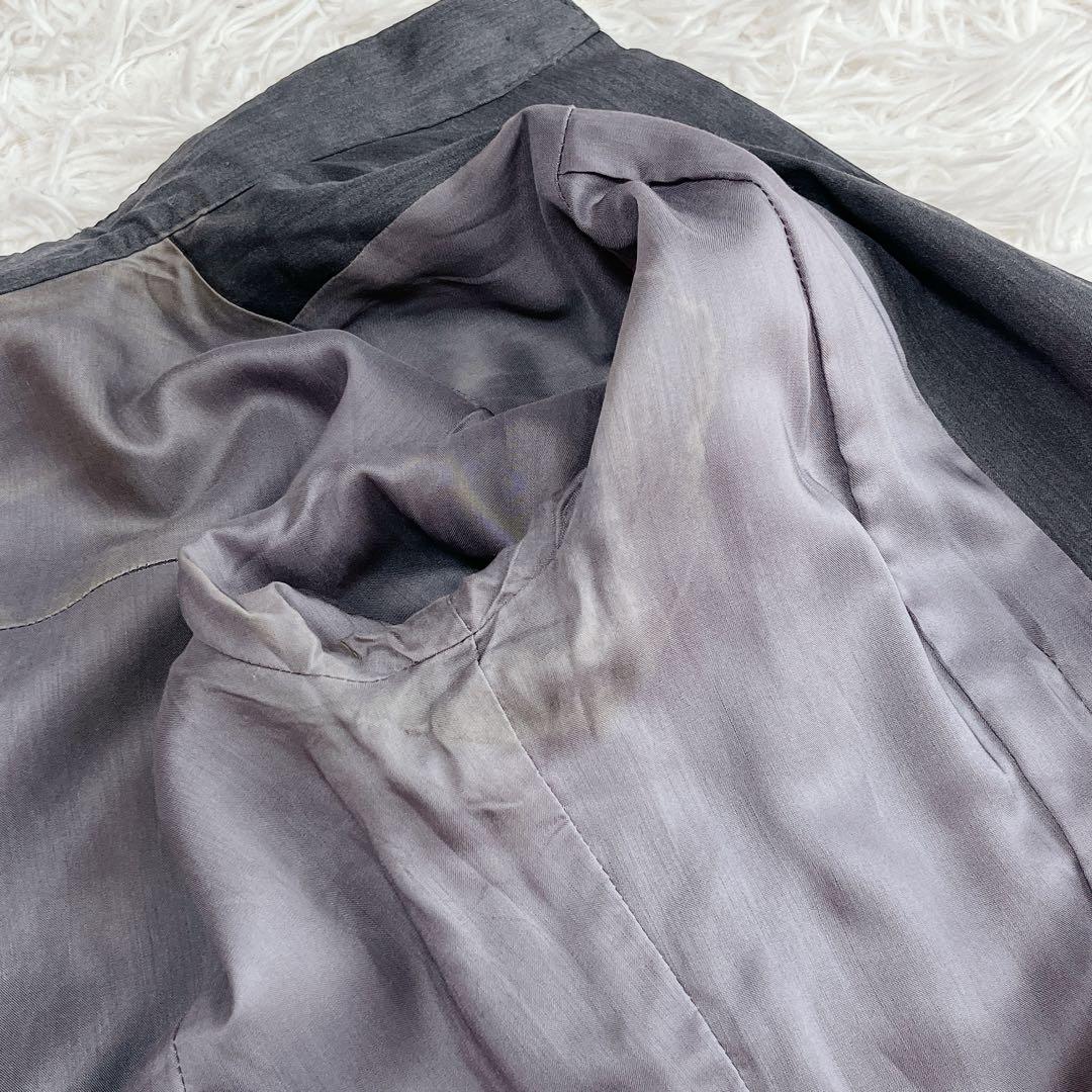 フォクシー シャツワンピース Aライン フレア ロング丈 ウエストリボン ベルト