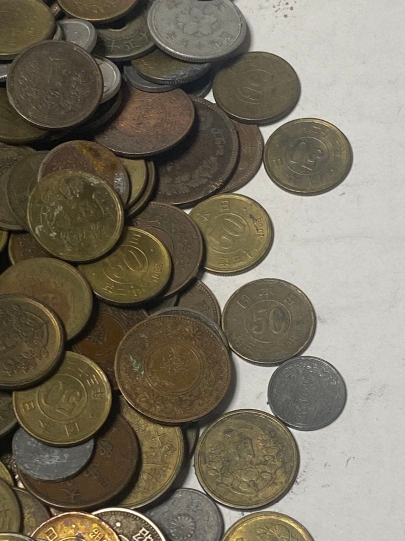古銭 銅貨黄銅貨青銅貨ニッケル貨錫貨アルミ貨など大量 2.7㎏ NO.65
