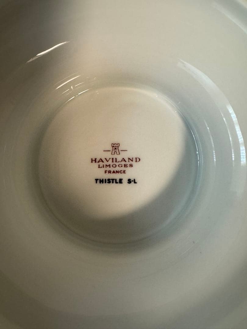 Haviland 蓋付きオーバルベジタブルボウル