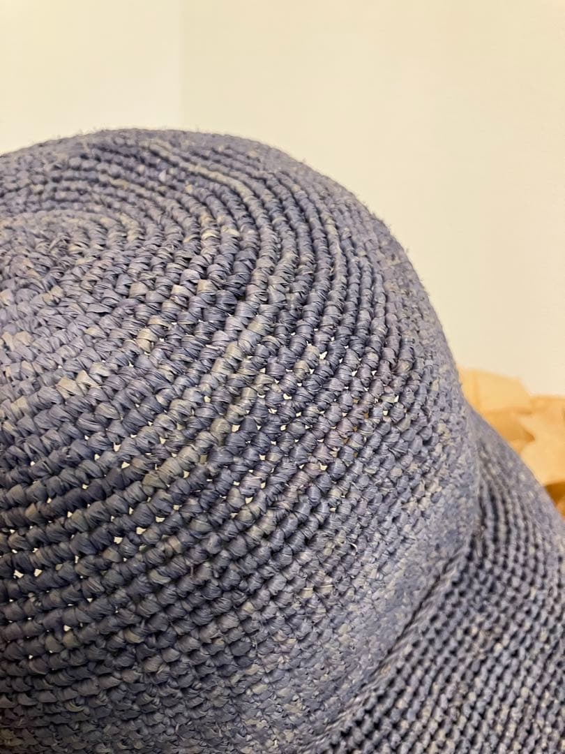 ヘレンカミンスキー 美品 ネイビー プロバンス10 ラフィア