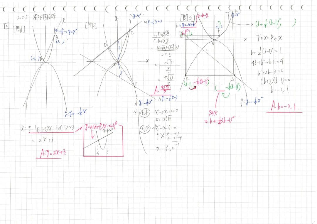 限定割引塾講師オリジナル入試数学解説(全問動画付)都立国分寺過去問2018-25