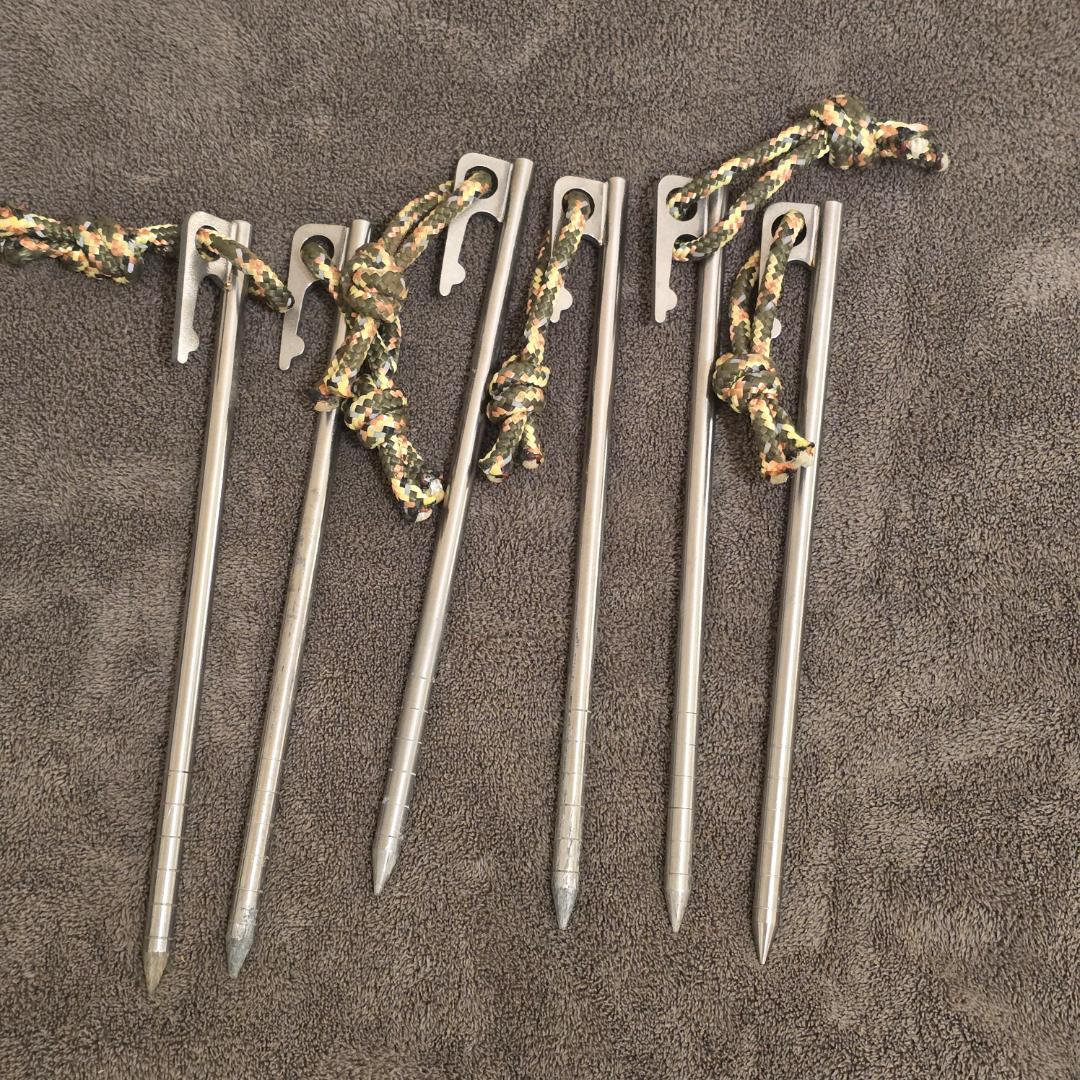 【LOGOS＆AVOFOREST】ハンマー+チタンペグ×22本SET