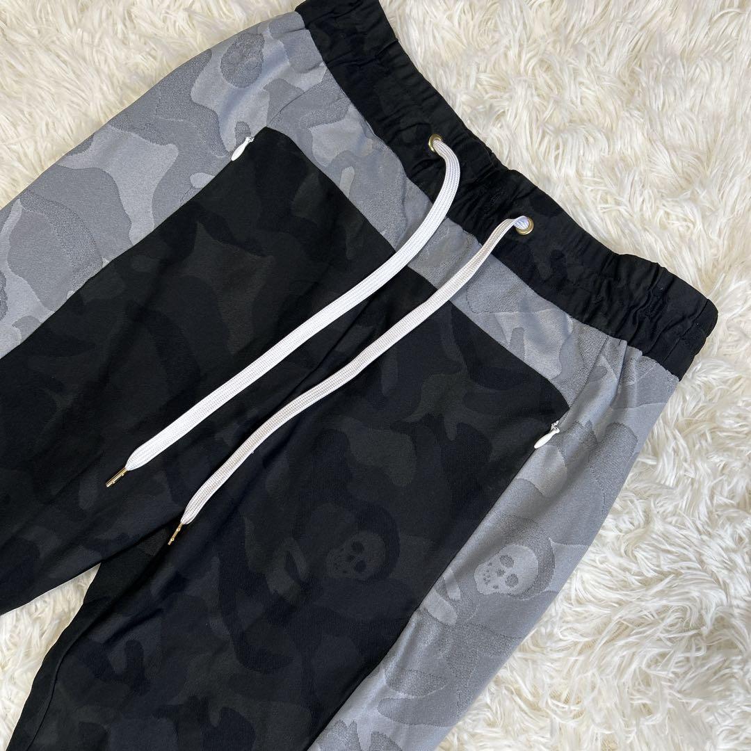 美品✨希少 マークアンドロナ カモフラ柄 スカル ゴルフパンツ M