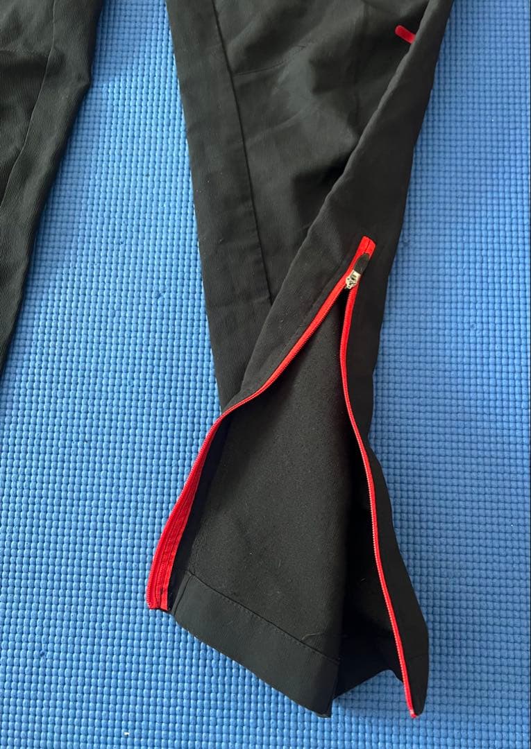 ASICS ジャージ上下セット ウィンドブレーカー グレー/ブラック/レッドL