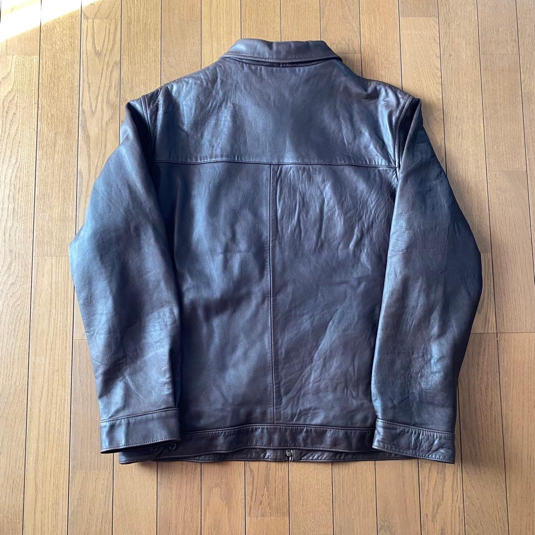 極美品 90s Ralph Lauren レザージャケット 羊革 ブラウン L