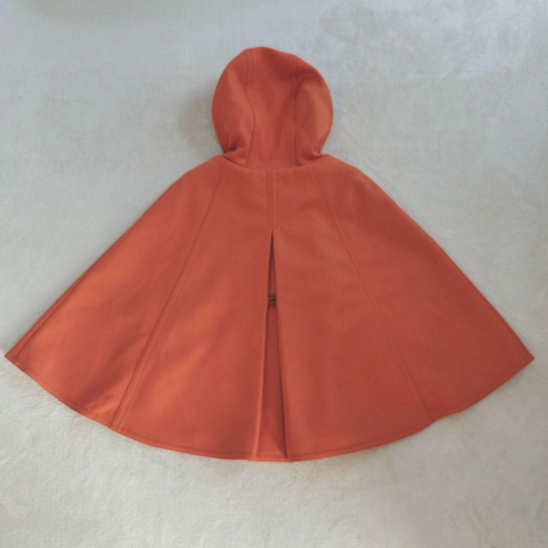 トゥモローランド コレクションカシミア混 ケープ ポンチョ オレンジ日本製38
