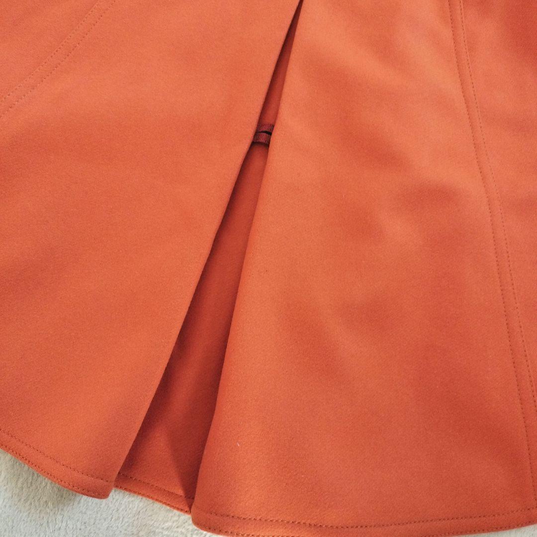 トゥモローランド コレクションカシミア混 ケープ ポンチョ オレンジ日本製38