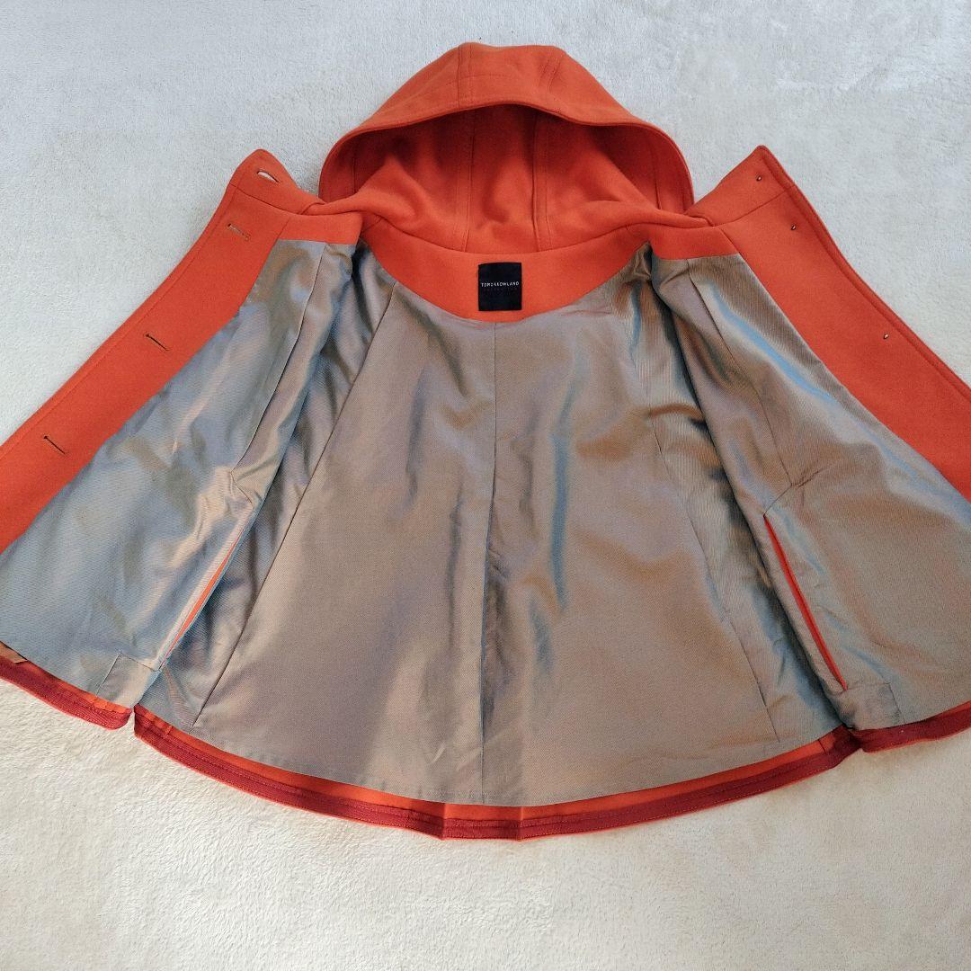 トゥモローランド コレクションカシミア混 ケープ ポンチョ オレンジ日本製38