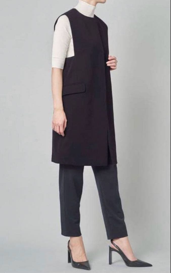 美品 Ballsey ドライアムンゼン クルーネックロングジレ トゥモローランド