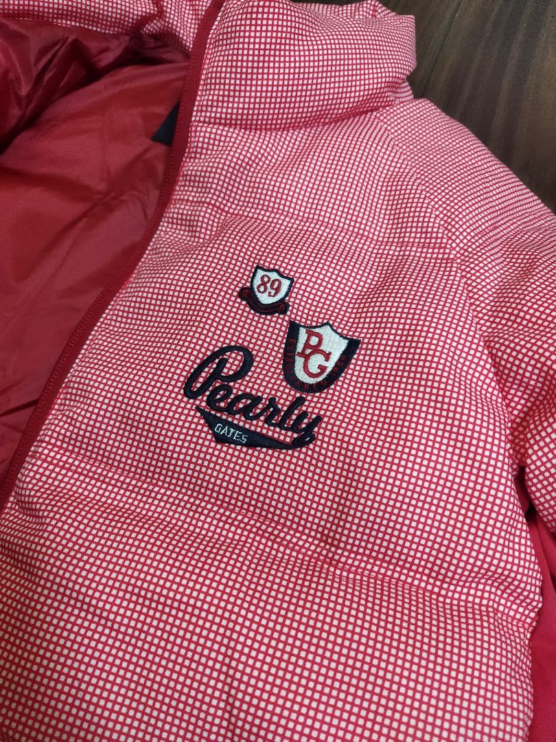 美品♪パーリーゲイツ ダウン ジャケット レディース 赤 M