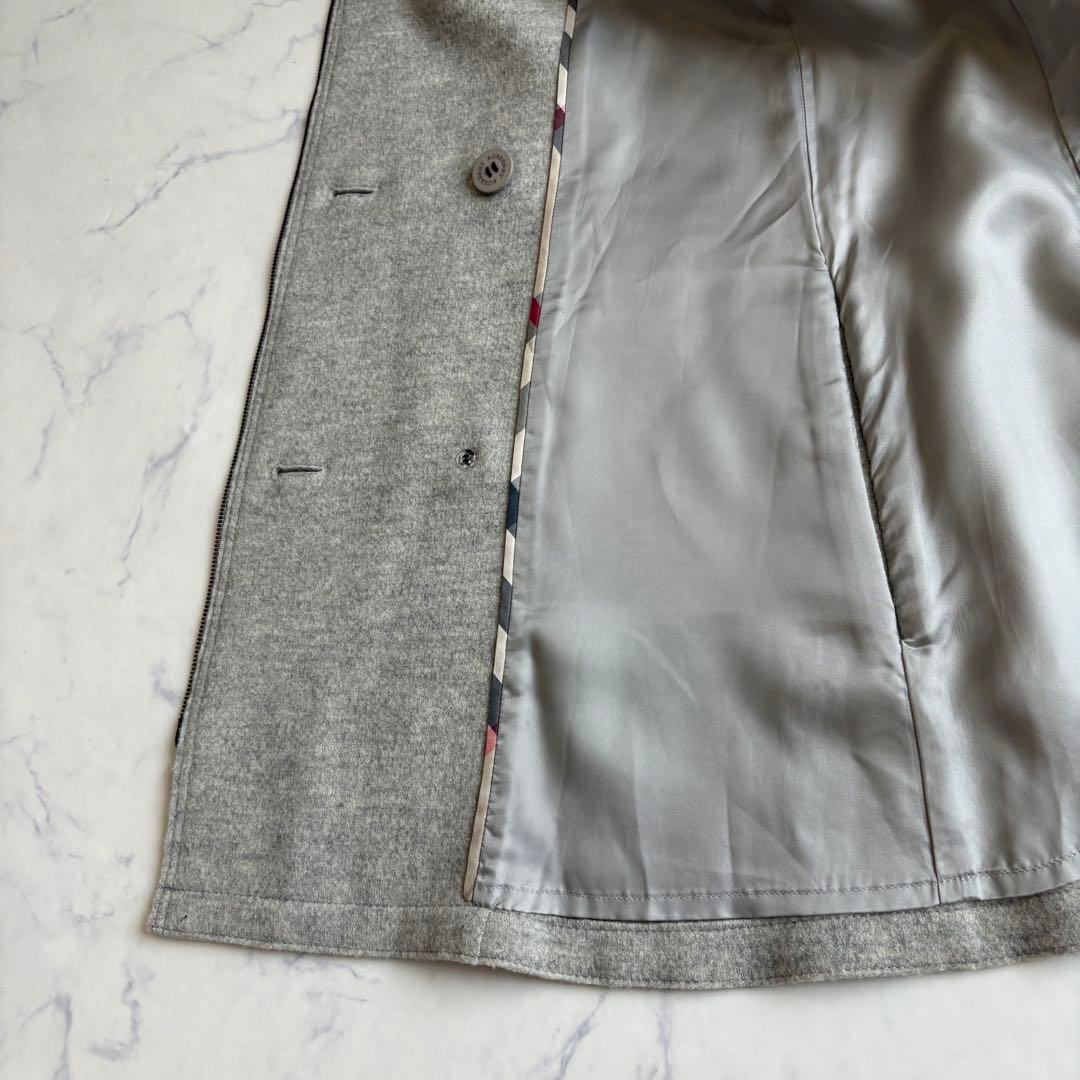 極美品 バーバリーロンドン ケープコート ポンチョ ウール Aライン フリー