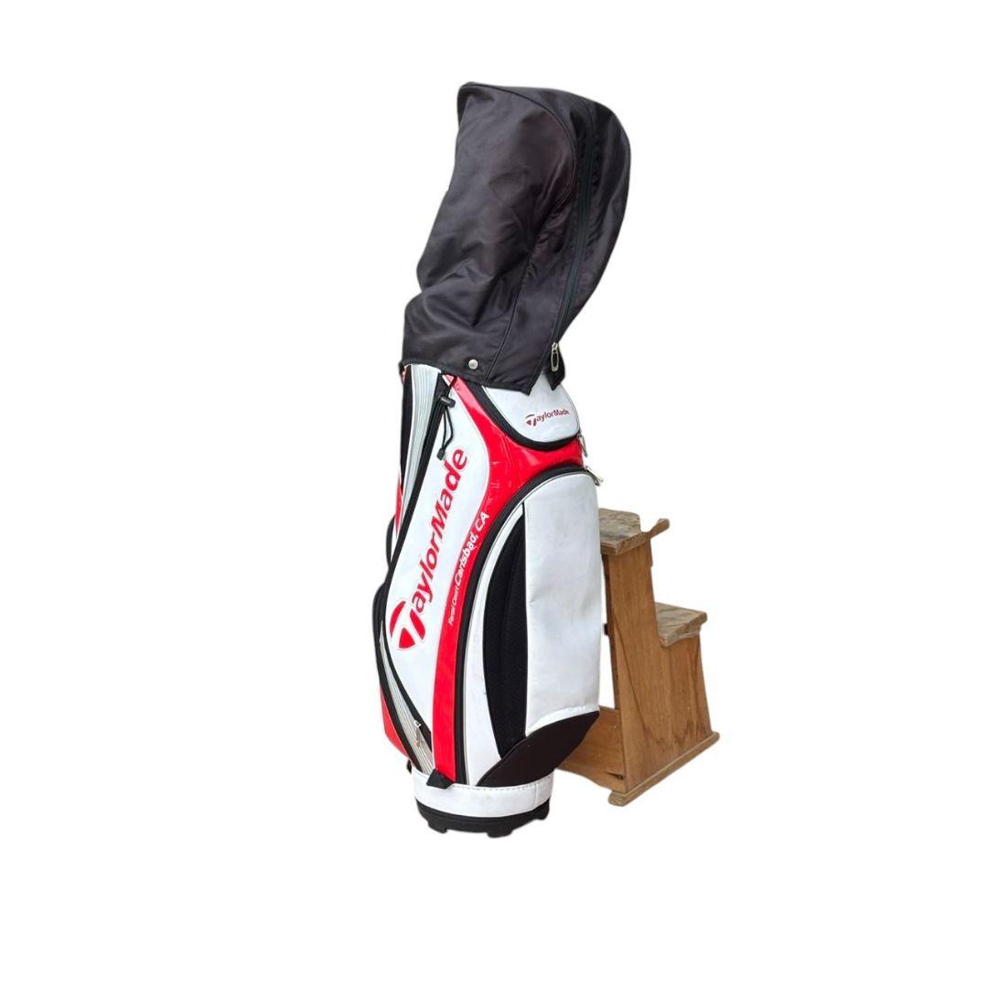 テーラーメイド キャディバッグ 9型 トゥルーライト CarlsbadCA 白赤