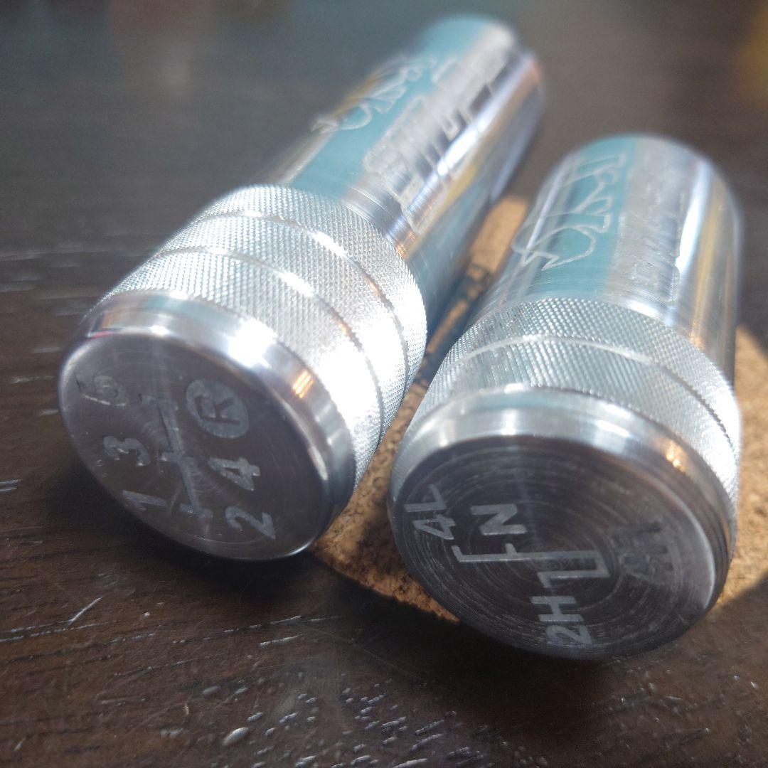 シフトノブ　トランスファーノブセット　ジムニーカタカナロゴ　アルミ鋳造