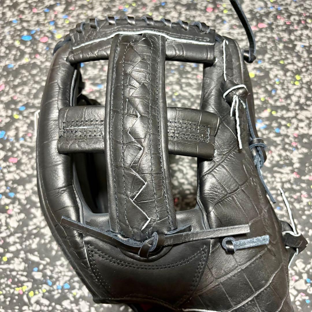 ミズノプロ 松井秀喜モデル ZILLA クロコダイル柄 野球 グローブ 外野手用