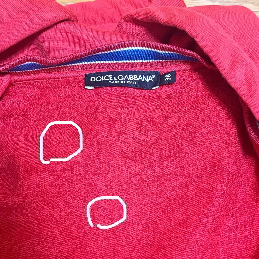 お値打ち！ドルチェアンドガッバーナ ドルガバ パーカー フーディー 赤 M