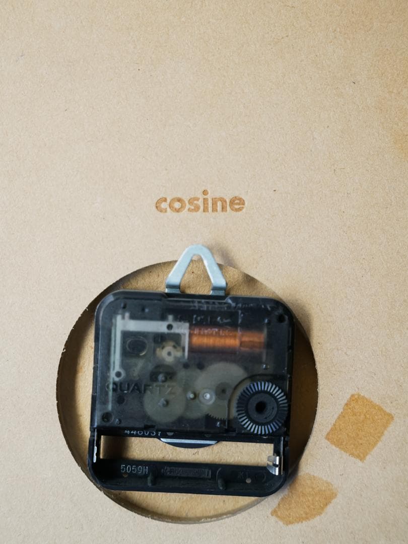 used \"cosine\" 掛け時計 木製 デザイナーズ モダン ミニマル
