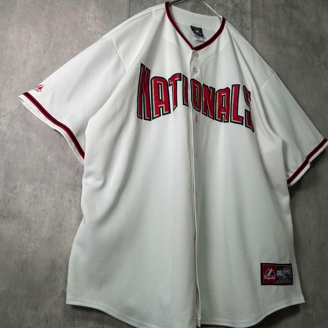 希少デザイン MLB ワシントンナショナルズ ユニフォーム XXL