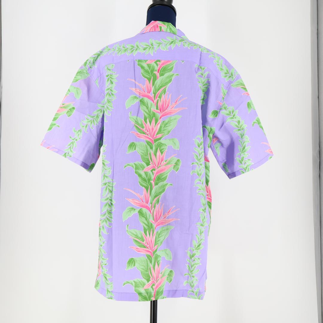 【フラダンス衣装】パープル Maunaloa ワンピース ドレス シャツ セット