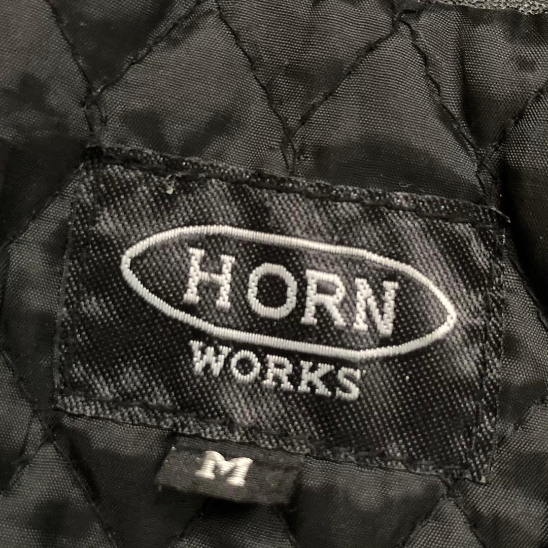 ✨状態良好✨HORN WORKS シングルライダース 裏地キルティング 黒 Ｍ