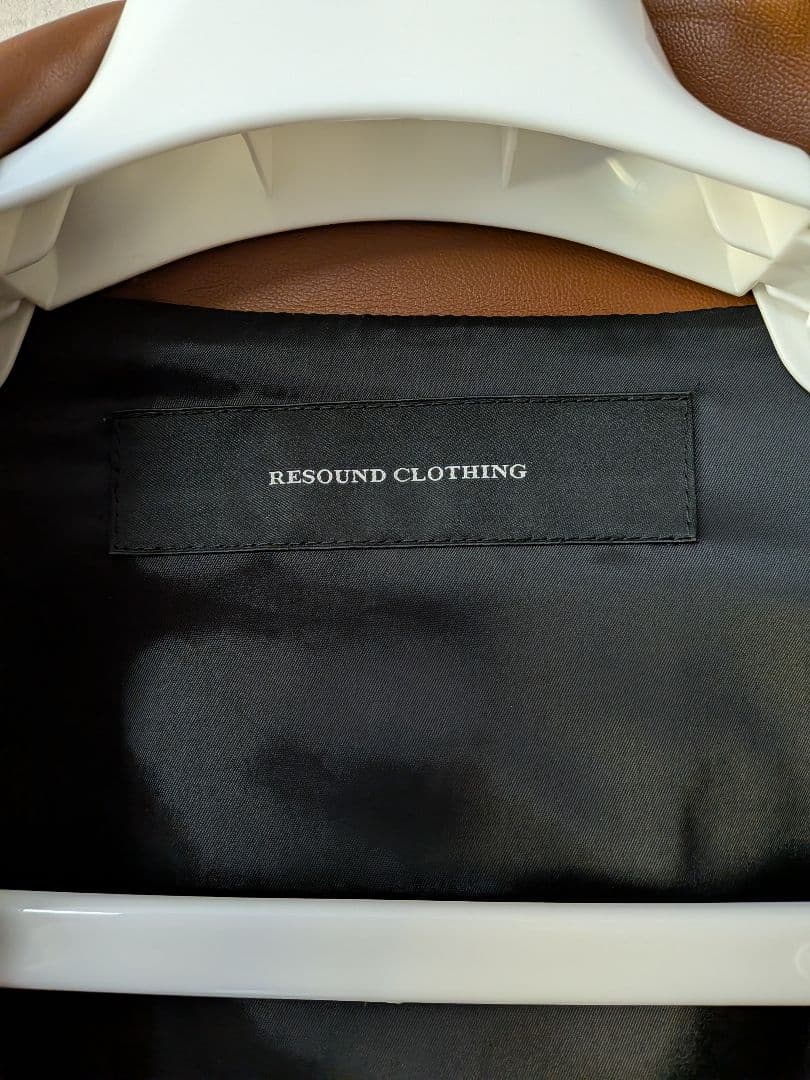 リサウンドクロージング レザージャケット　エコレザー ライダース Gジャン