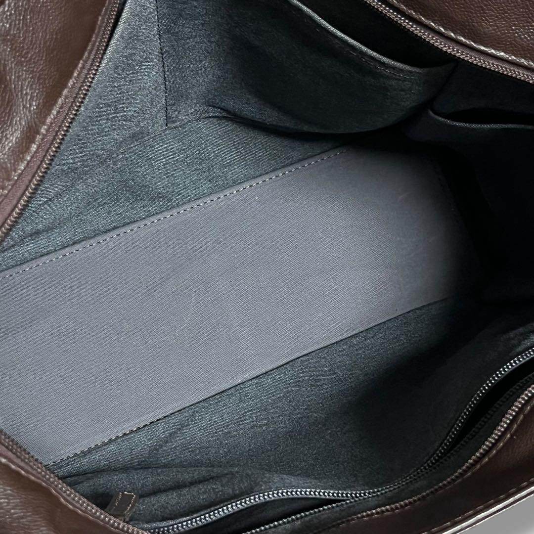 美品 ポーター リンク レザー トートバッグ S 同素材 ポーチ付き