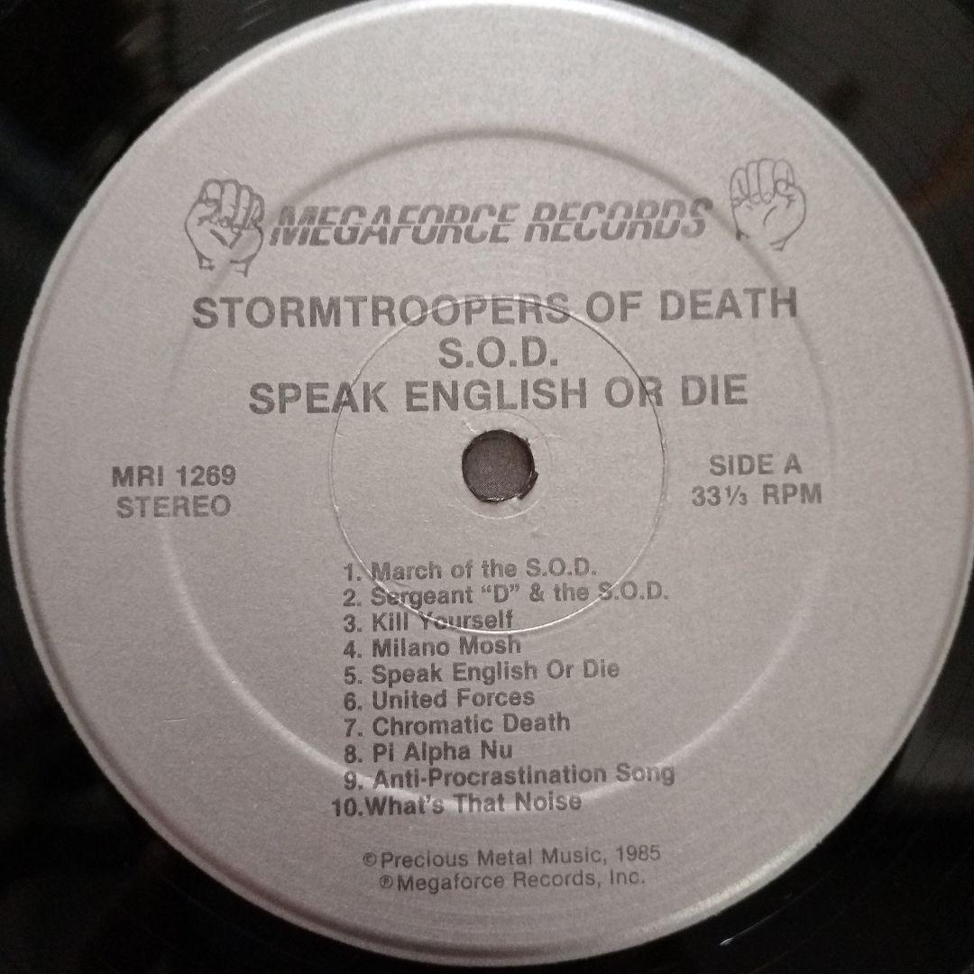 【本国US盤】Stormtroopers Of Death / Speak En
