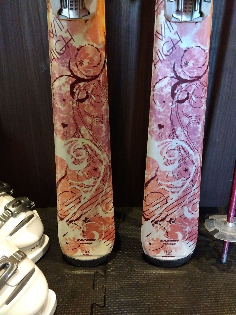 超お買い得‼️KAZAMA/レディース用/スキー３点セット/メンテ・WAX済み✔