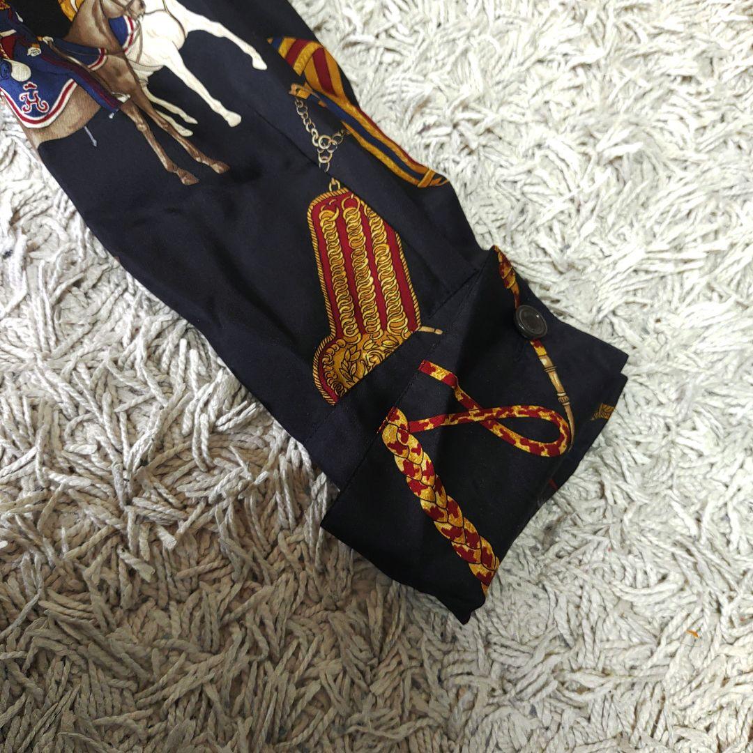 【美品】ETRO　エトロ　シルク　絹　42 XLサイズ　長袖シャツ　貴婦人　比翼