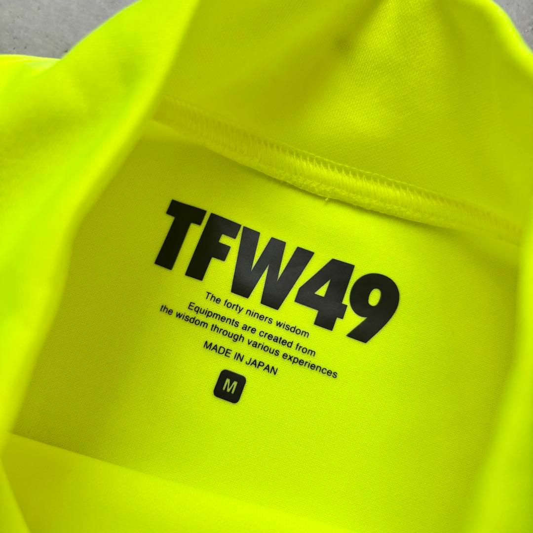 TFW49 ティーエフダブリュー49 半袖モックネックTシャツ 蛍光イエロー M