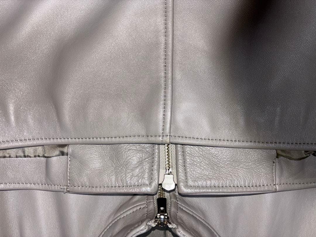 ABAHOUSE ライトグレー レザージャケット