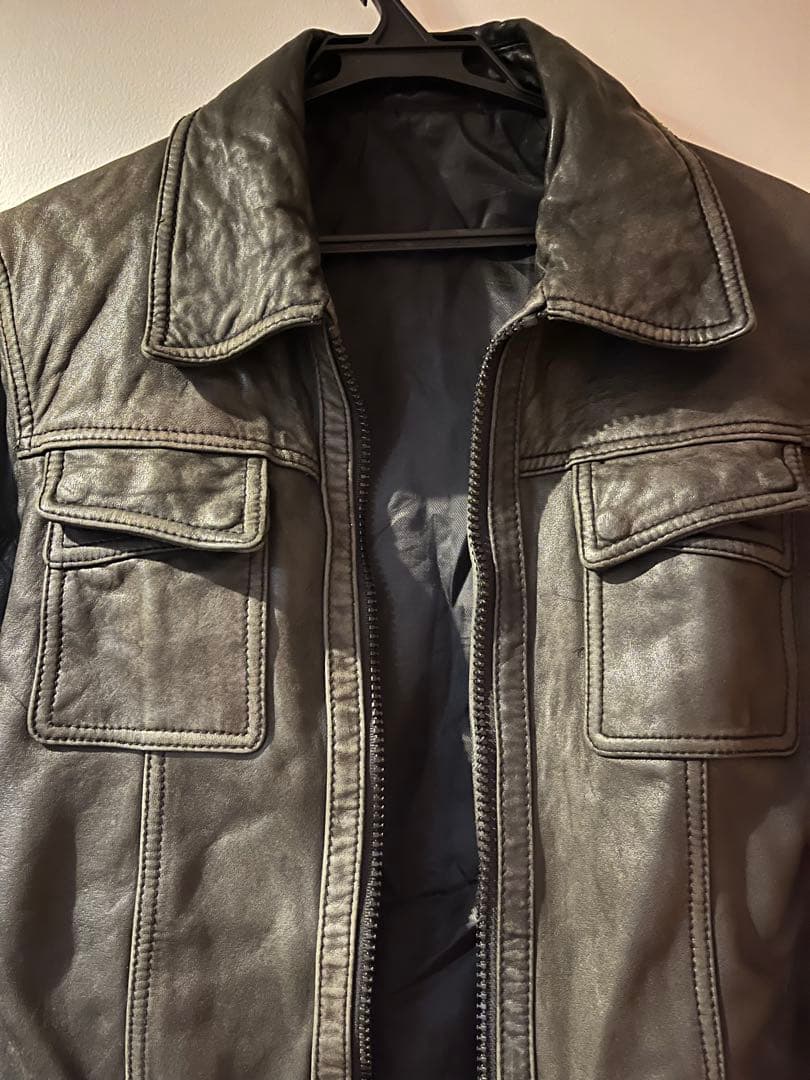 Stud homme クロスポケットレザー