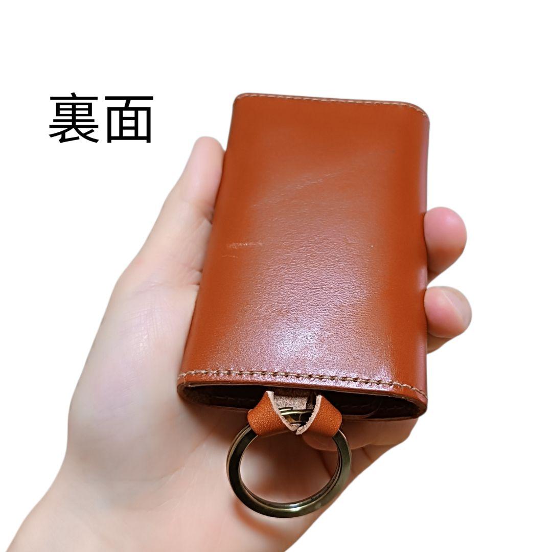 IL BISONTE キーケース 5連 ブラウン ヌメ革 レザー 正規品 証明書