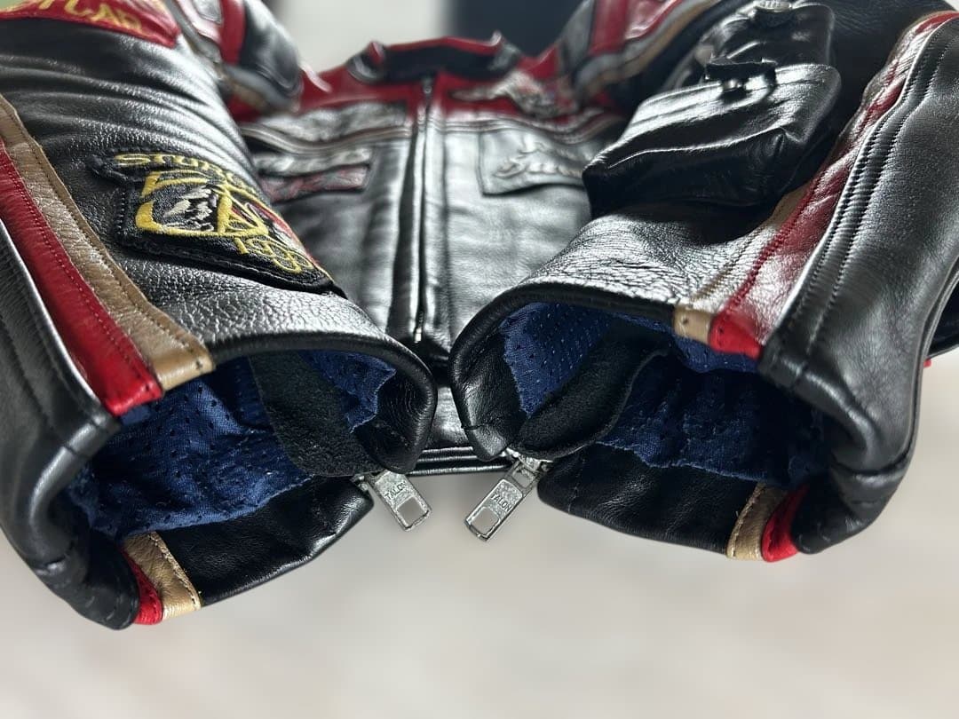 【美品】マルボロマン　レザージャケット　本革　Lサイズ相当　ミッキー・ローク