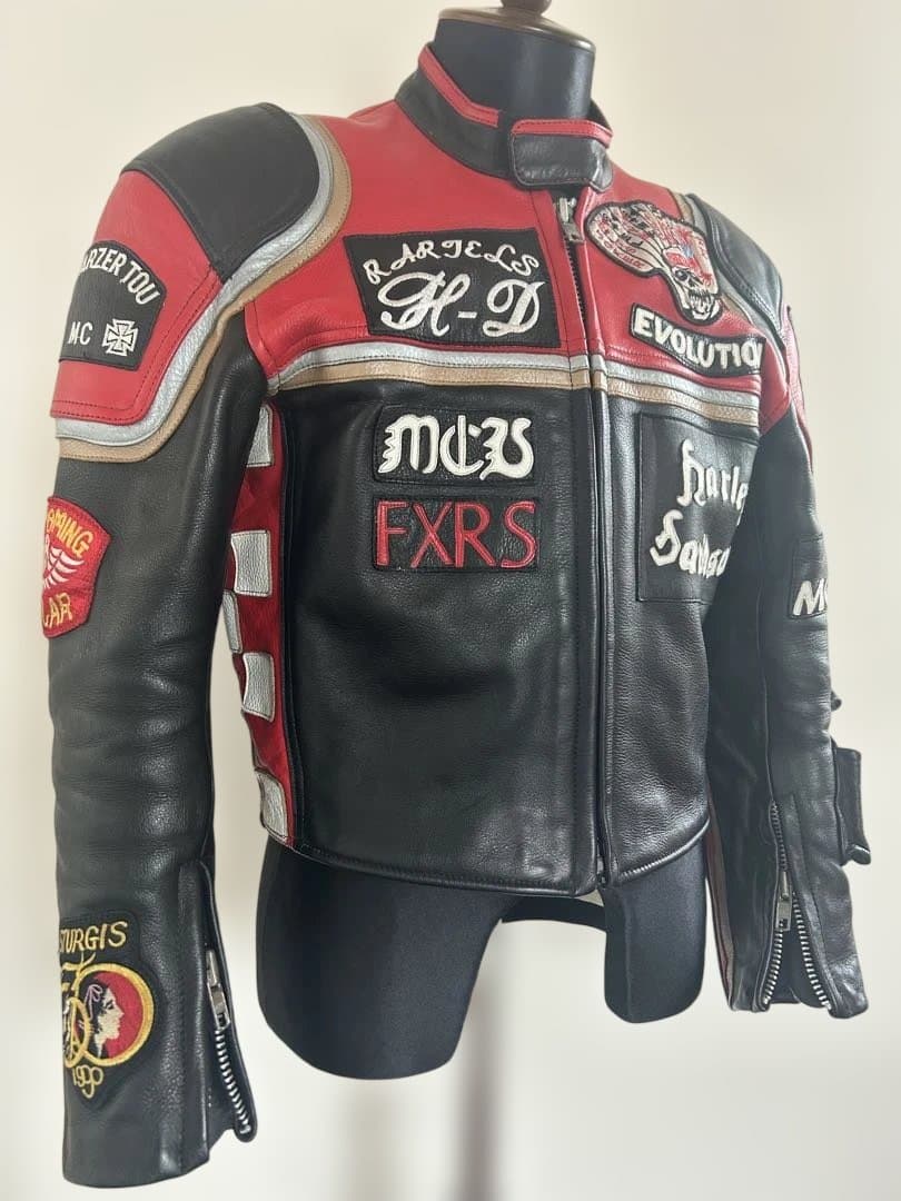 【美品】マルボロマン　レザージャケット　本革　Lサイズ相当　ミッキー・ローク