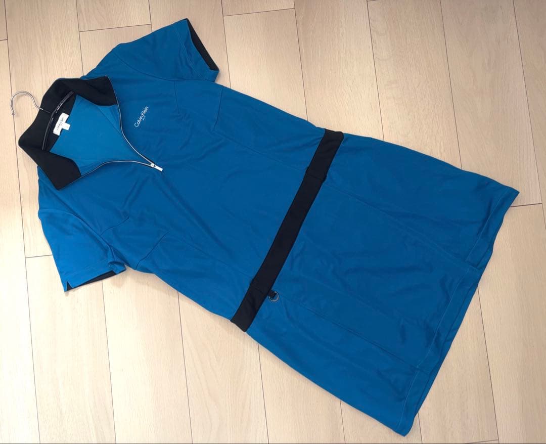 【極美品】カルバンクライン ゴルフ ワンピース 半袖 レディース L