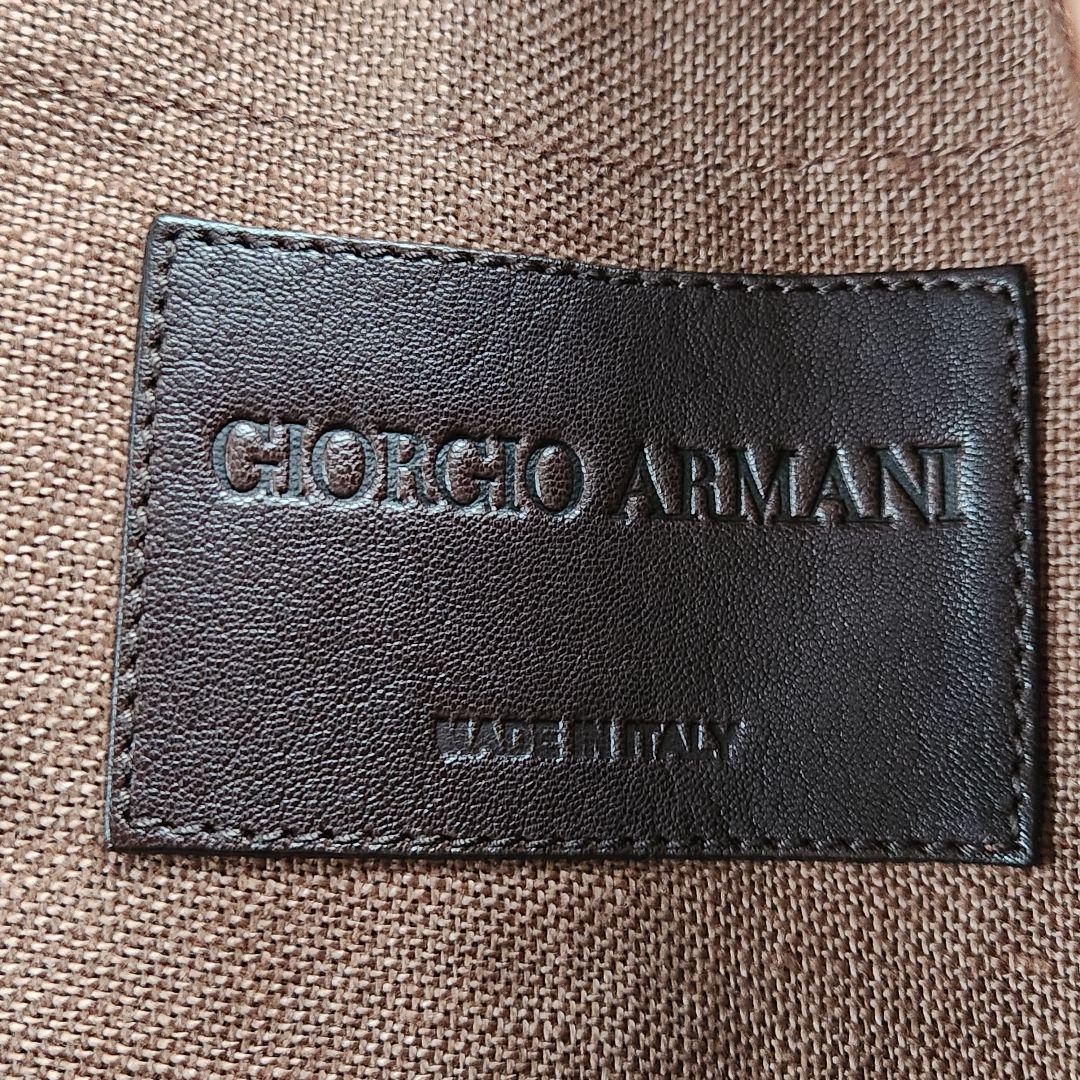 超希少 Wタグ✨XL相当 ジョルジオアルマーニ レザージャケット ラムレザー