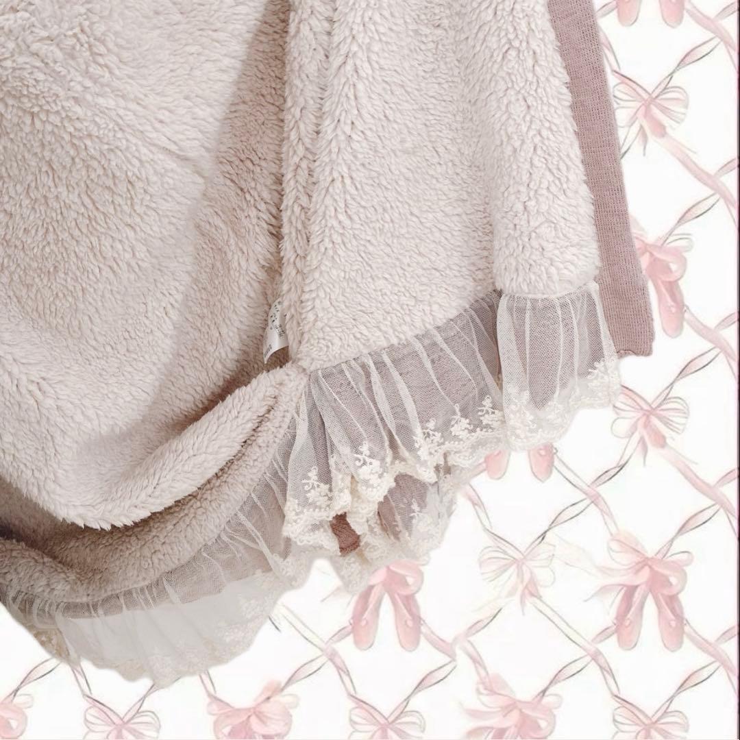 axes femme 姫カジ ポンチョ ふわふわ フェアリー LIZLISA