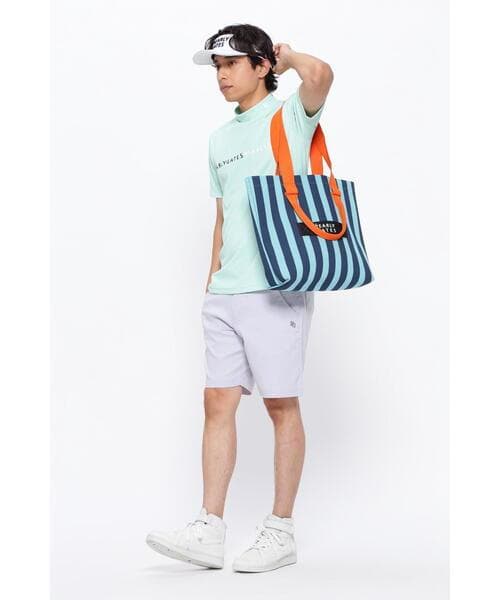 PEARLY GATES 2WAYストライプ トートバッグ ベージュ